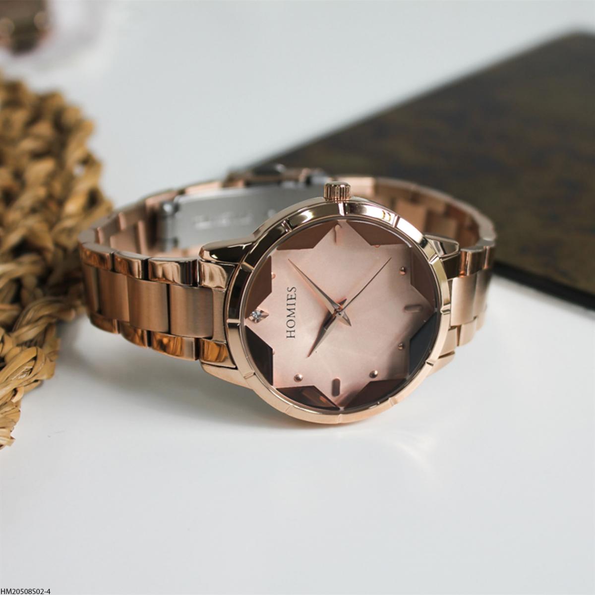 Homies HM20508S02-4 35 mm Rose Gold Çelik Kordon Analog Kadın Kol Saati