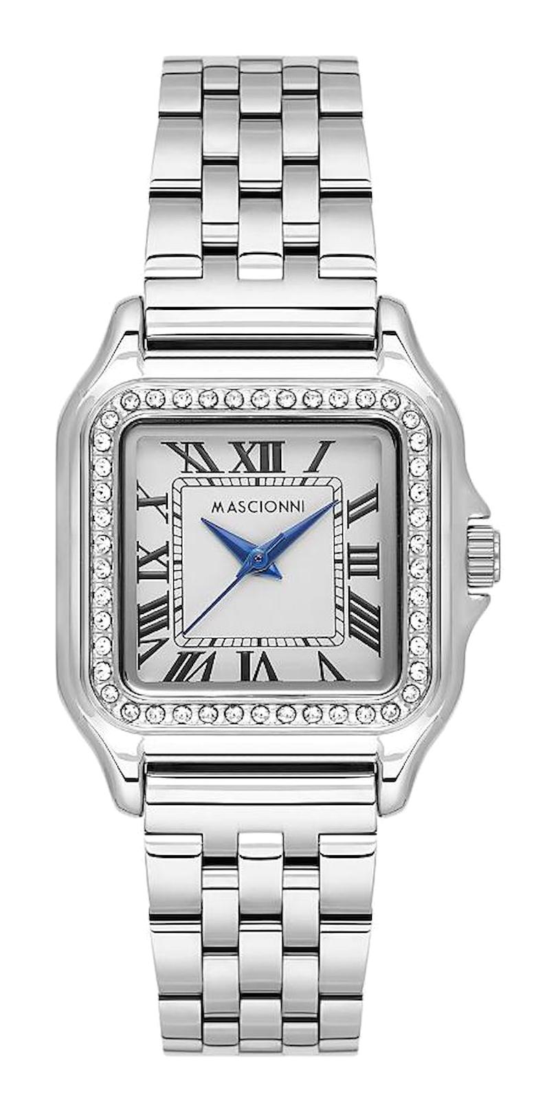 Mascionni M.1.1296.1 38 mm Gri Metal Kordon Analog Kadın Kol Saati