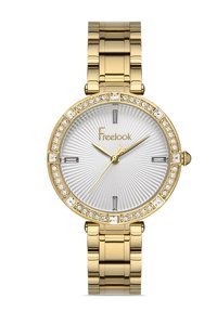 Freelook FL.1.10093.1 34 mm Altın Çelik Kordon Analog Kadın Kol Saati
