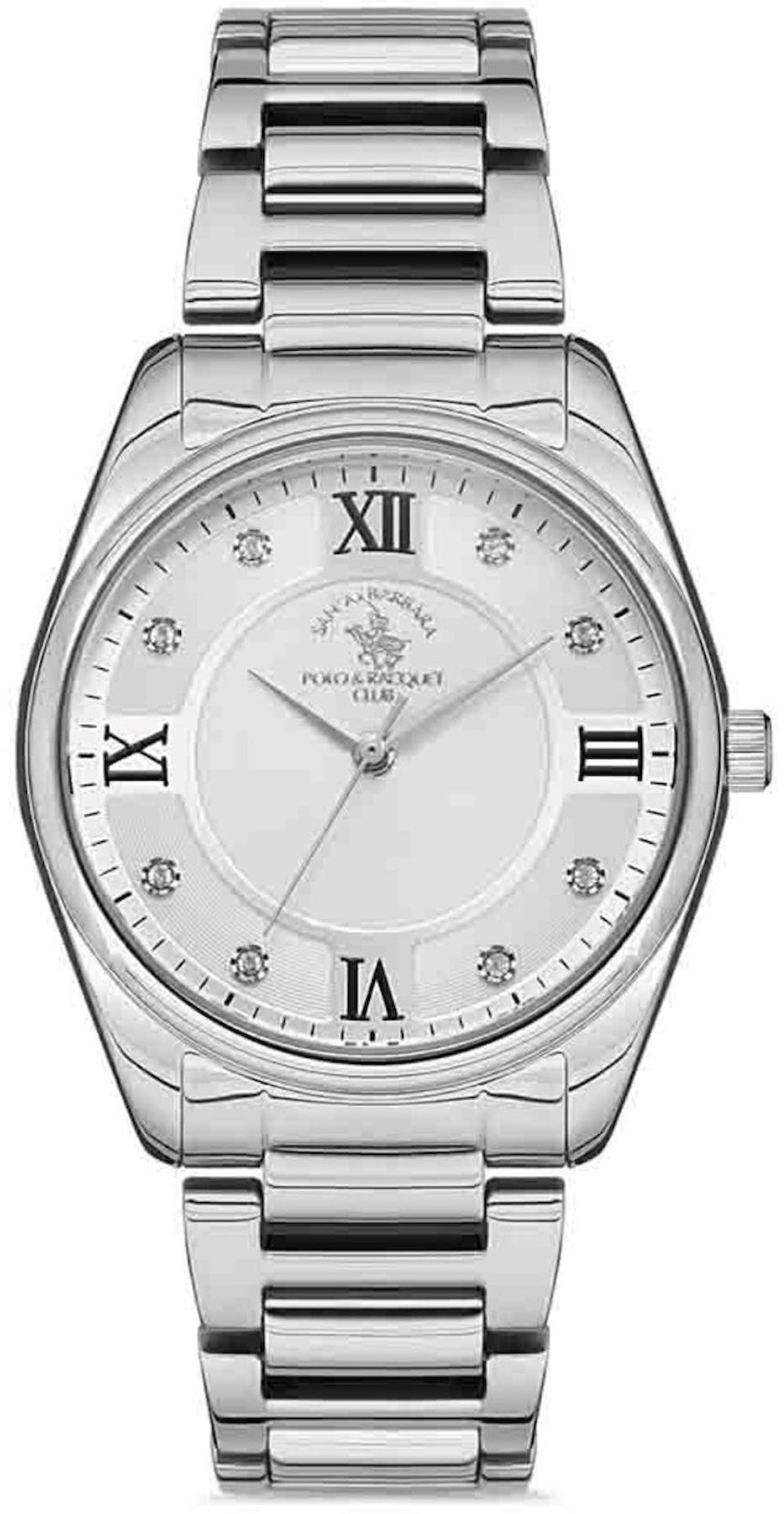 Santa Barbara Polo & Racquet Club SB.1.10310.1 36 mm Gri Çelik Kordon Analog Kadın Kol Saati