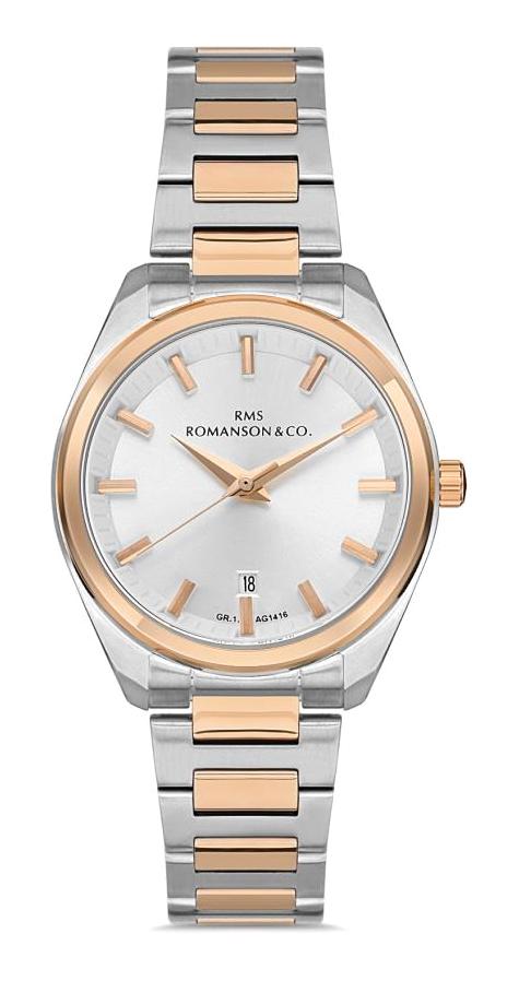Romanson GR.1.AG1416.20 32 mm Gri-Rose Gold Çelik Kordon Analog Kadın Kol Saati