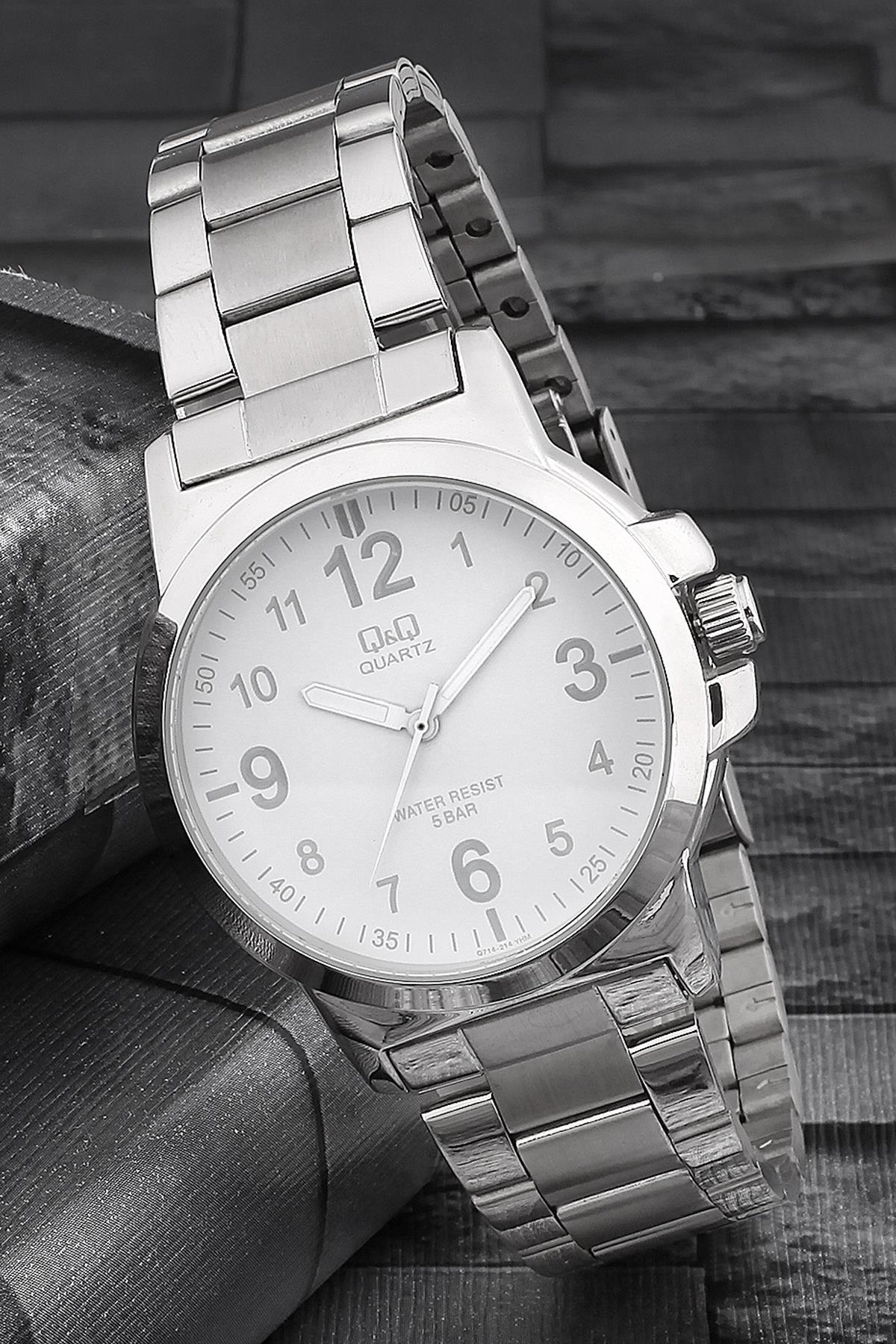 Q&Q 3G394 36 mm Gri Metal Kordon Analog Kadın Kol Saati