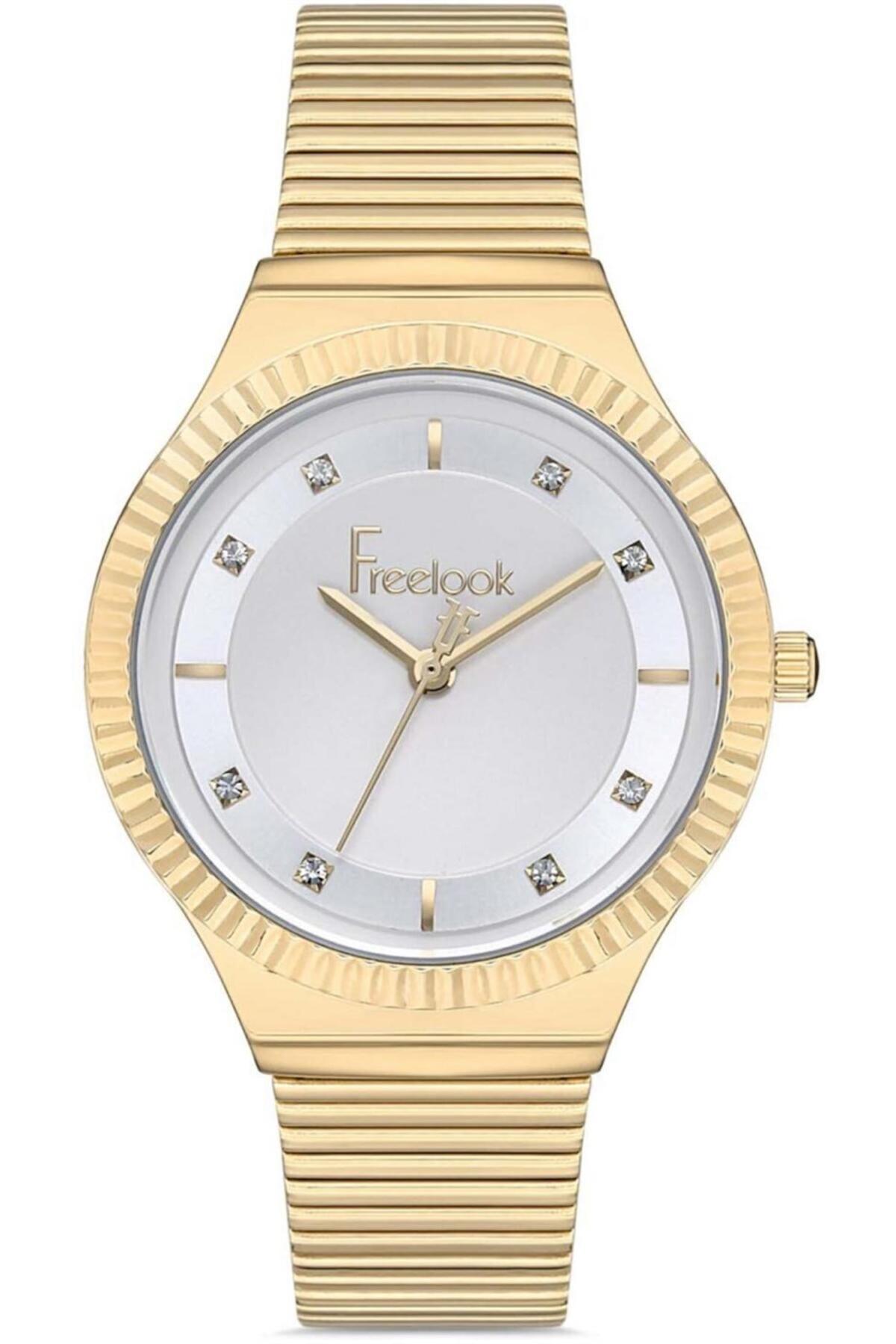 Freelook FL.1.10195.4 36 mm Altın Çelik Kordon Analog Kadın Kol Saati