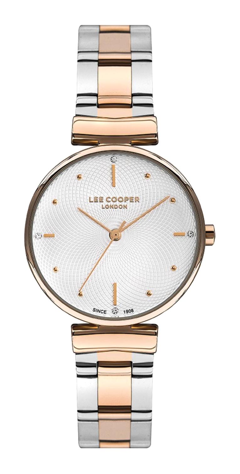 Lee Cooper LC07232.530 40 mm Altın - Beyaz Çelik Kordon Analog Kadın Kol Saati