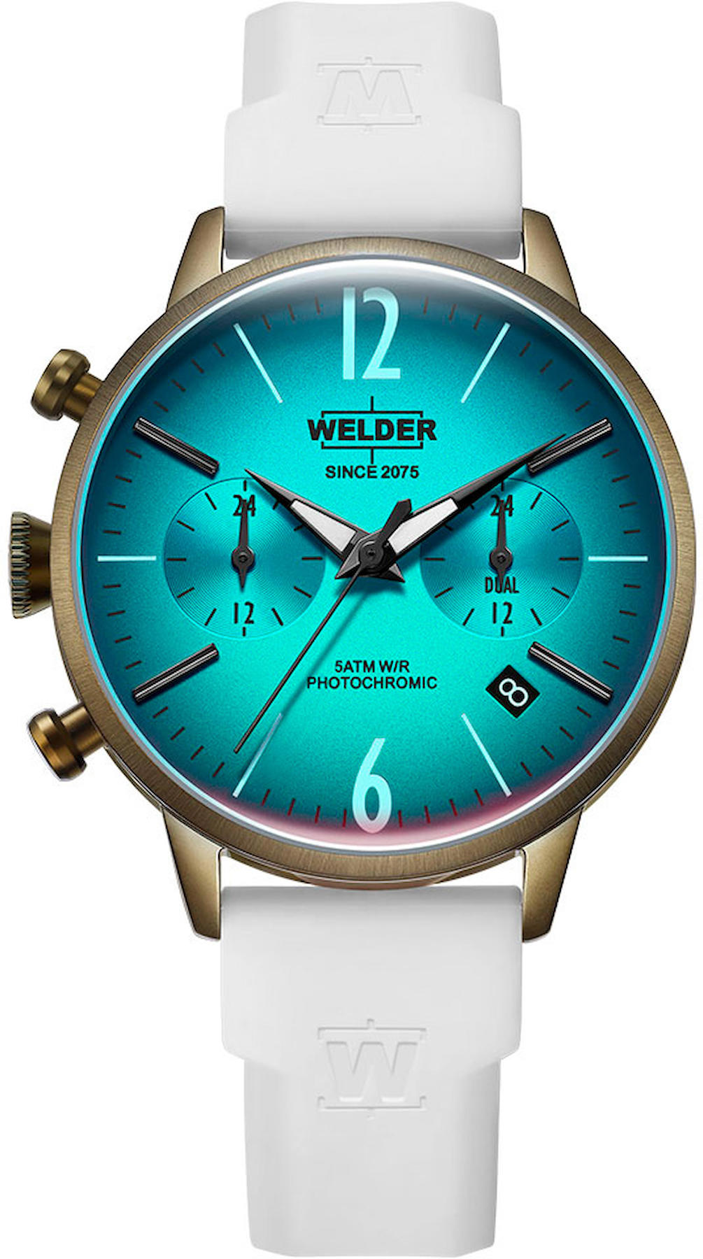 Welder Watch WWRC125 Takvimli 38 mm Beyaz Plastik Kordon Analog Kadın Kol Saati