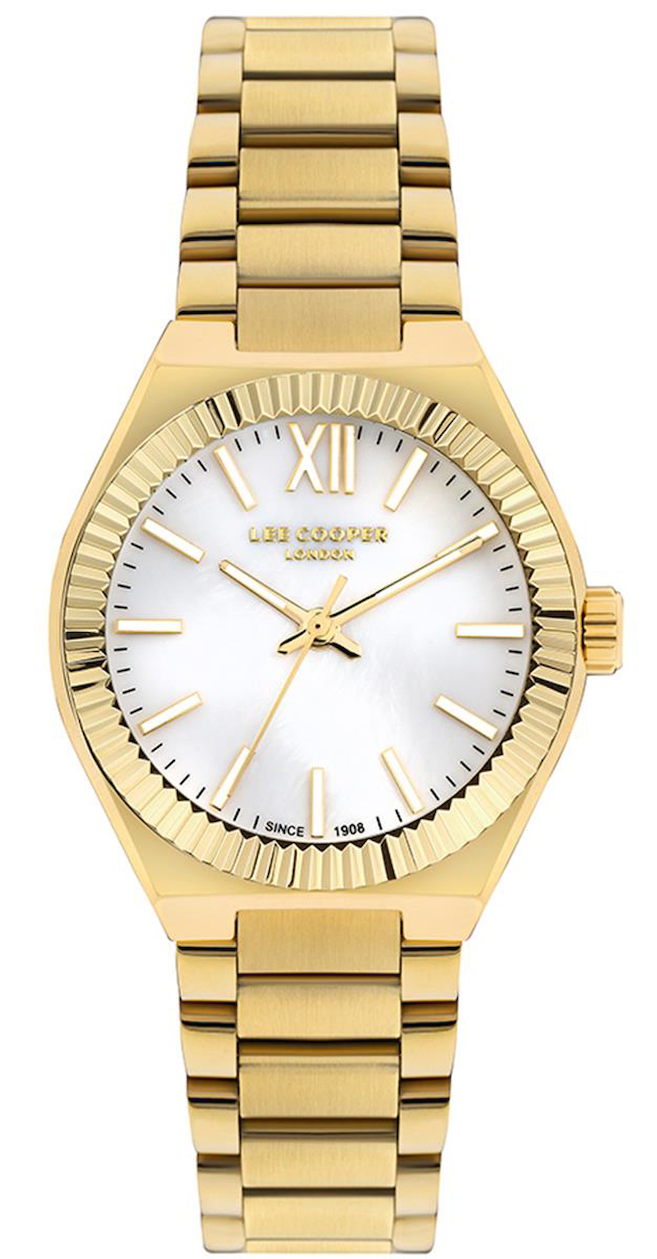 Lee Cooper LC07970.120 40 mm Altın Metal Kordon Analog Kadın Kol Saati