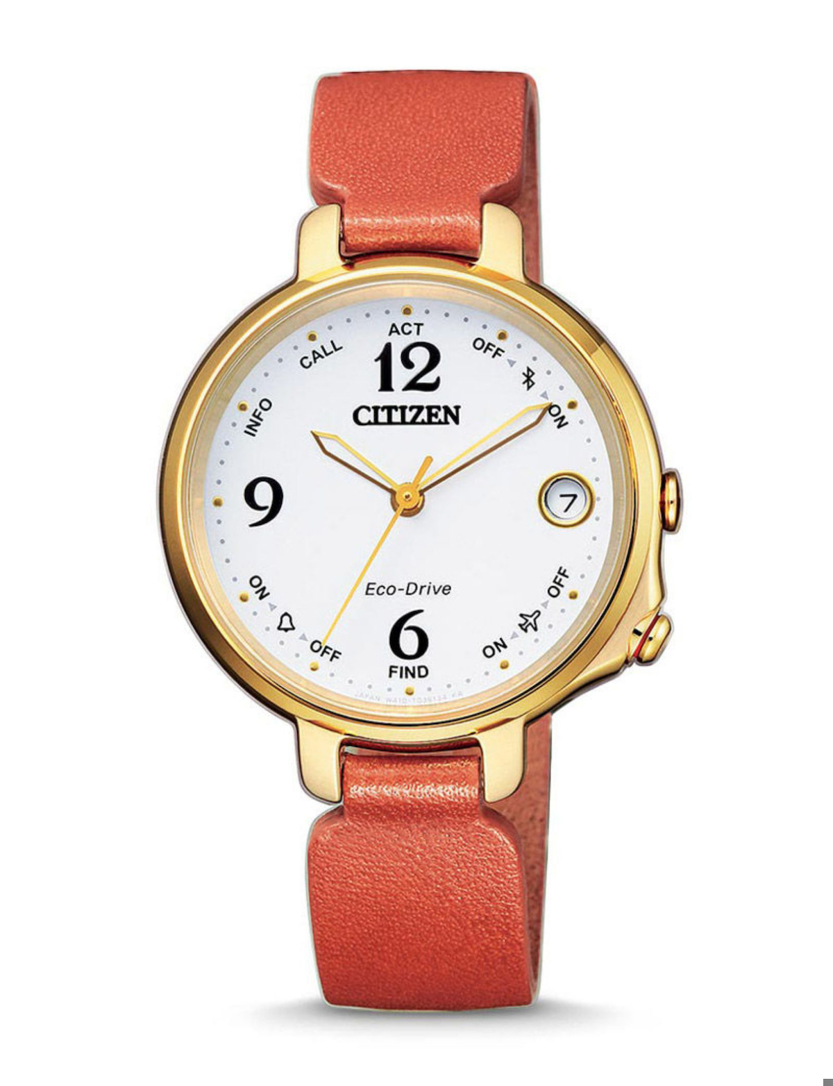 Citizen ECO-DRİVE EE4012-10A Takvimli 33 mm Kırmızı Deri Kordon Analog Kadın Kol Saati