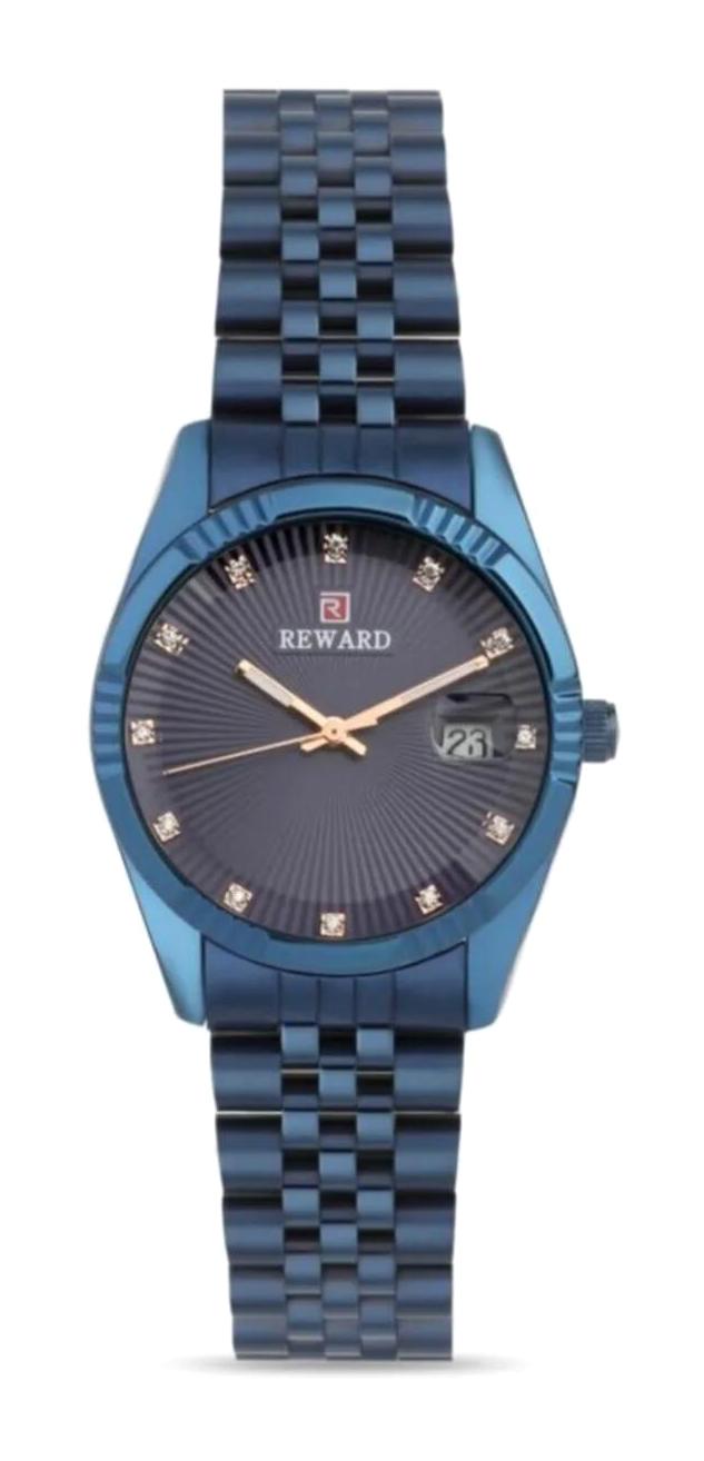 Reward A140798 Takvimli 36 mm Lacivert Çelik Kordon Analog Kadın Kol Saati