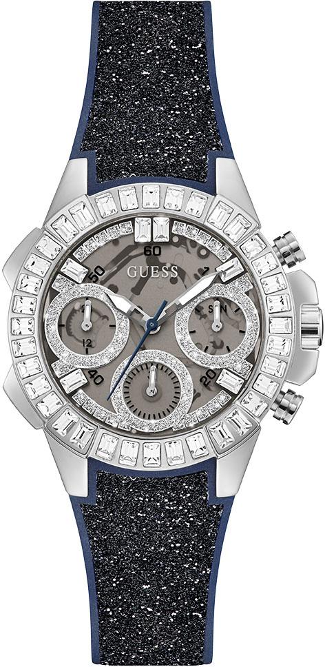 Guess GUGW0313L1 Takvimli 36 mm Siyah Silikon Kordon Analog Kadın Kol Saati