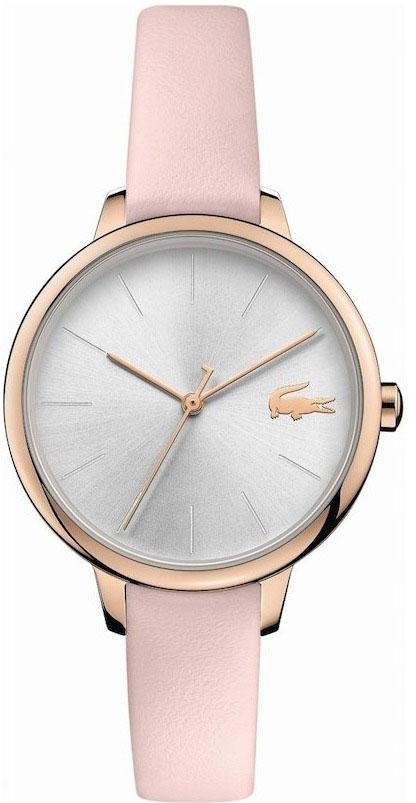 Lacoste LAC2001101 34 mm Pembe Deri Kordon Analog Kadın Kol Saati