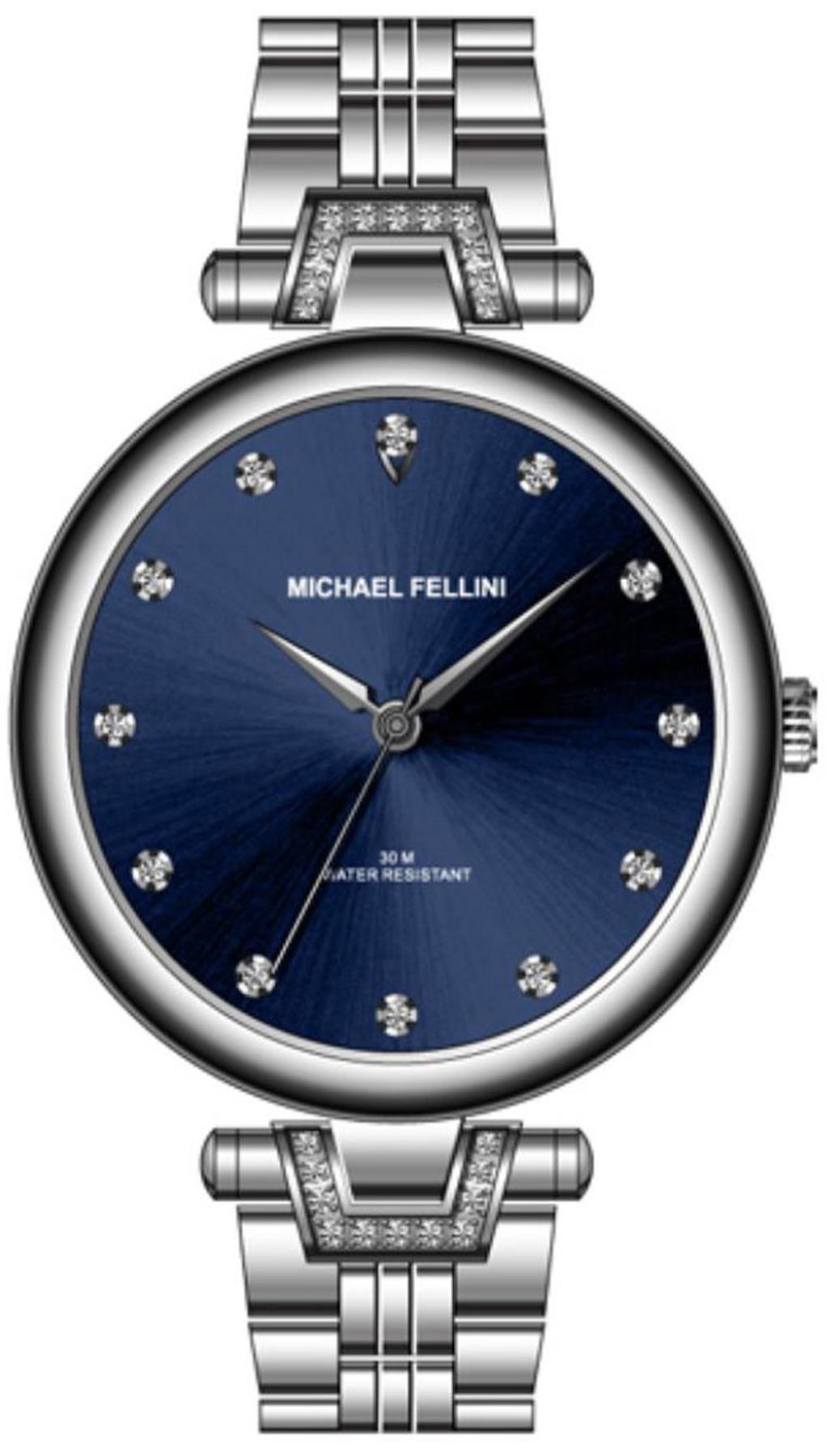 Michael Fellini 2315-2 33 mm Gri Metal Kordon Analog Kadın Kol Saati