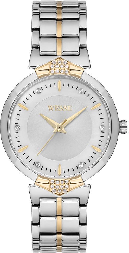 Wesse WWL301606 34 mm Gri Çelik Kordon Analog Kadın Kol Saati