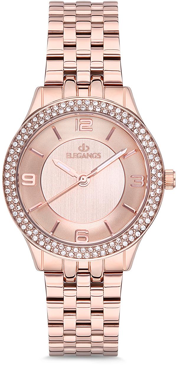 Elegangs EL2425.3 32 mm Rose Gold Çelik Kordon Analog Kadın Kol Saati