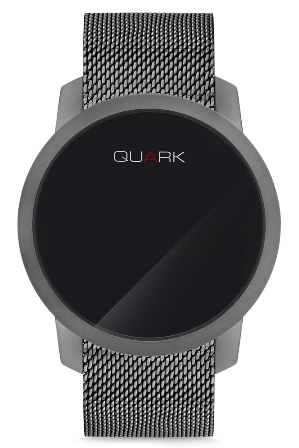 Quark ESH-1-1A8 44.5 mm Siyah Çelik Kordon Dijital Kadın Kol Saati