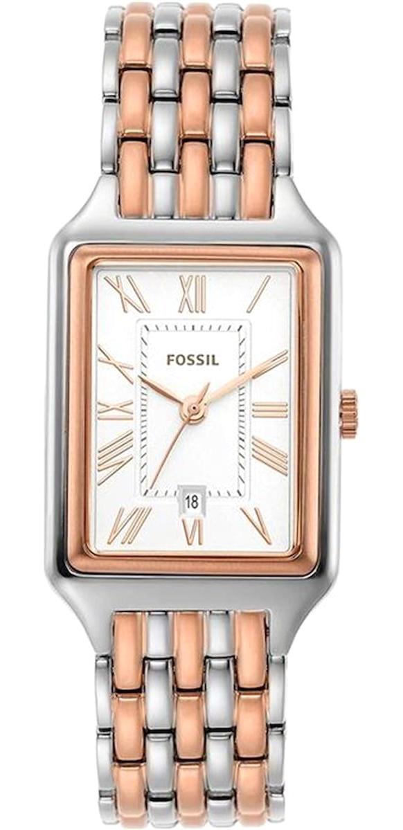 Fossil FES5222 23 mm Gri-Rose Gold Çelik Kordon Analog Kadın Kol Saati