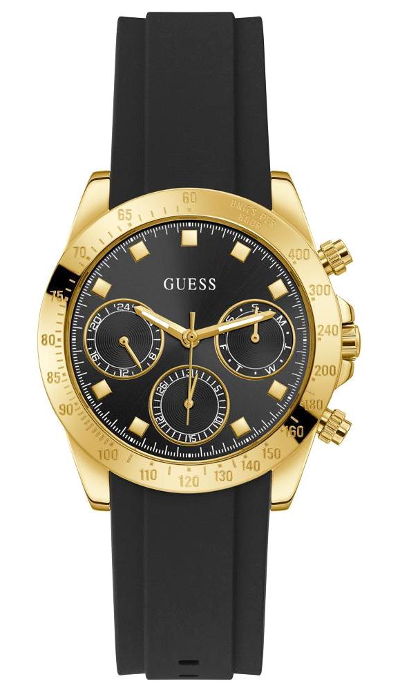 Guess GUGW0315L1 Takvimli 38 mm Siyah Silikon Kordon Analog Kadın Kol Saati