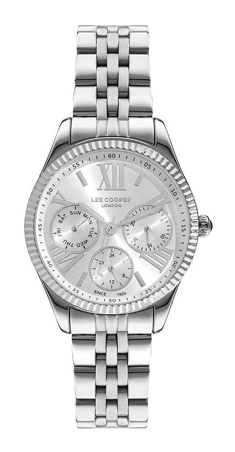 Lee Cooper LC07333.330 Takvimli 40 mm Gri Çelik Kordon Analog Kadın Kol Saati