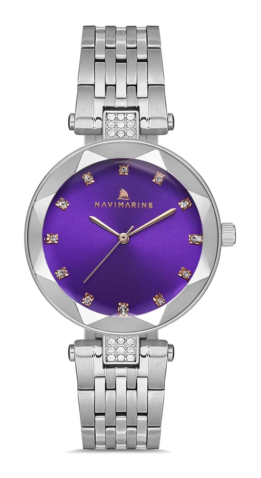 Navimarine 33 mm Gri Çelik Kordon Analog Kadın Kol Saati