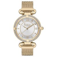 Freelook FL.1.10093.1 35 mm Altın Hasır Kordon Analog Kadın Kol Saati