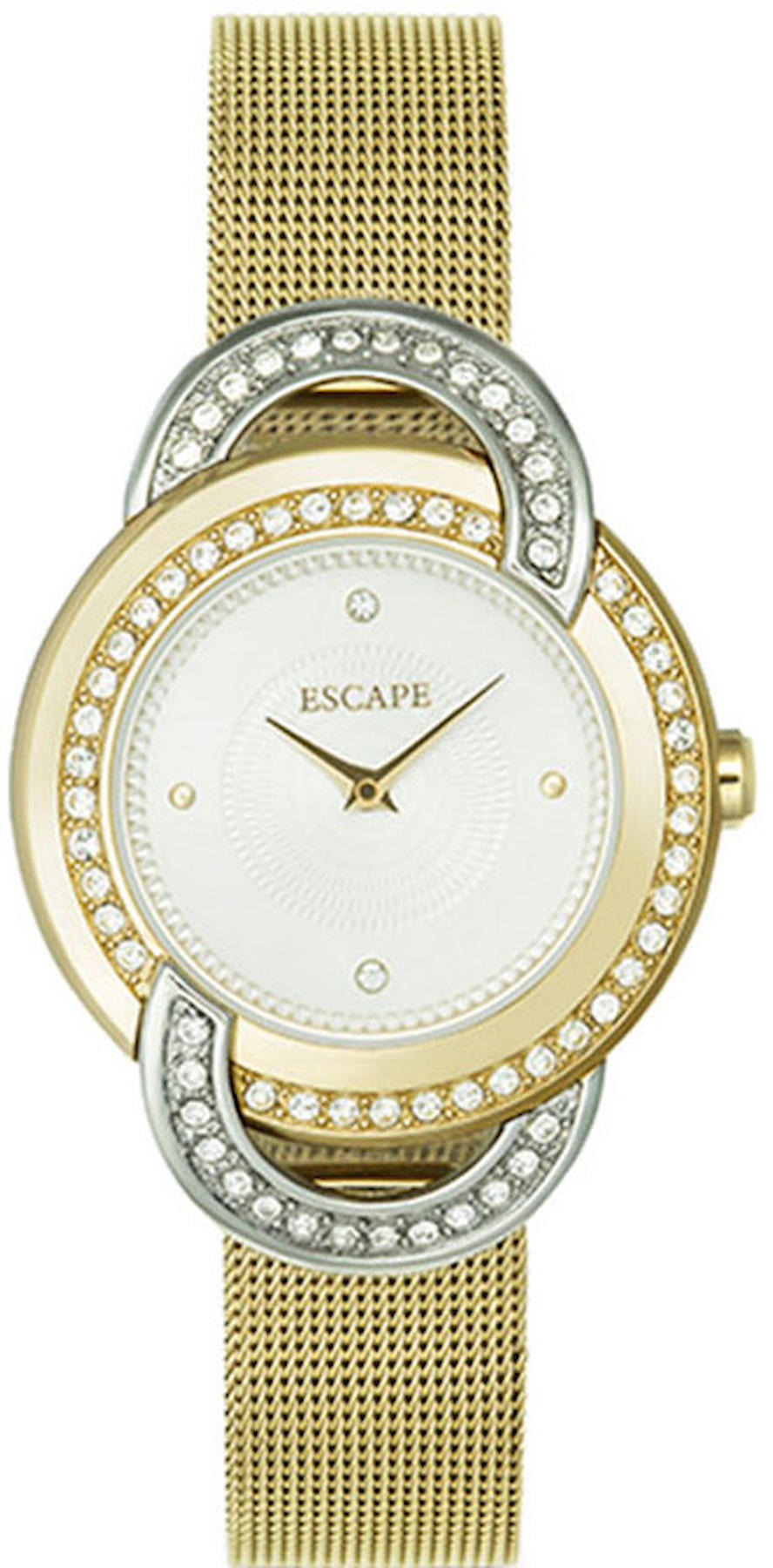 Escape EC1093-104 32 mm Altın Çelik Kordon Analog Kadın Kol Saati