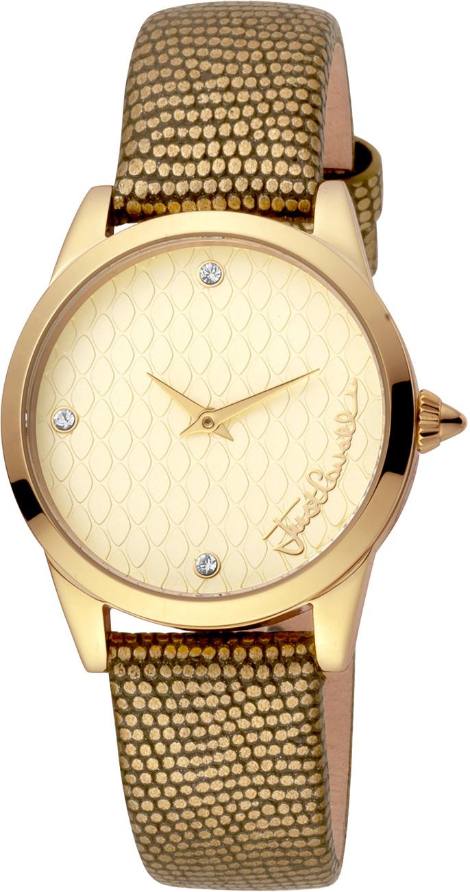 Just Cavalli JC1L087L0025 32 mm Altın Deri Kordon Analog Kadın Kol Saati