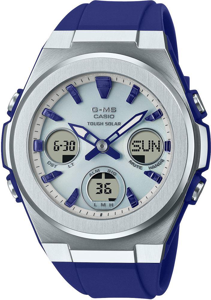 Casio MSG-S600-2A Takvimli 40.2 mm Lacivert Silikon Kordon Analog Kadın Kol Saati