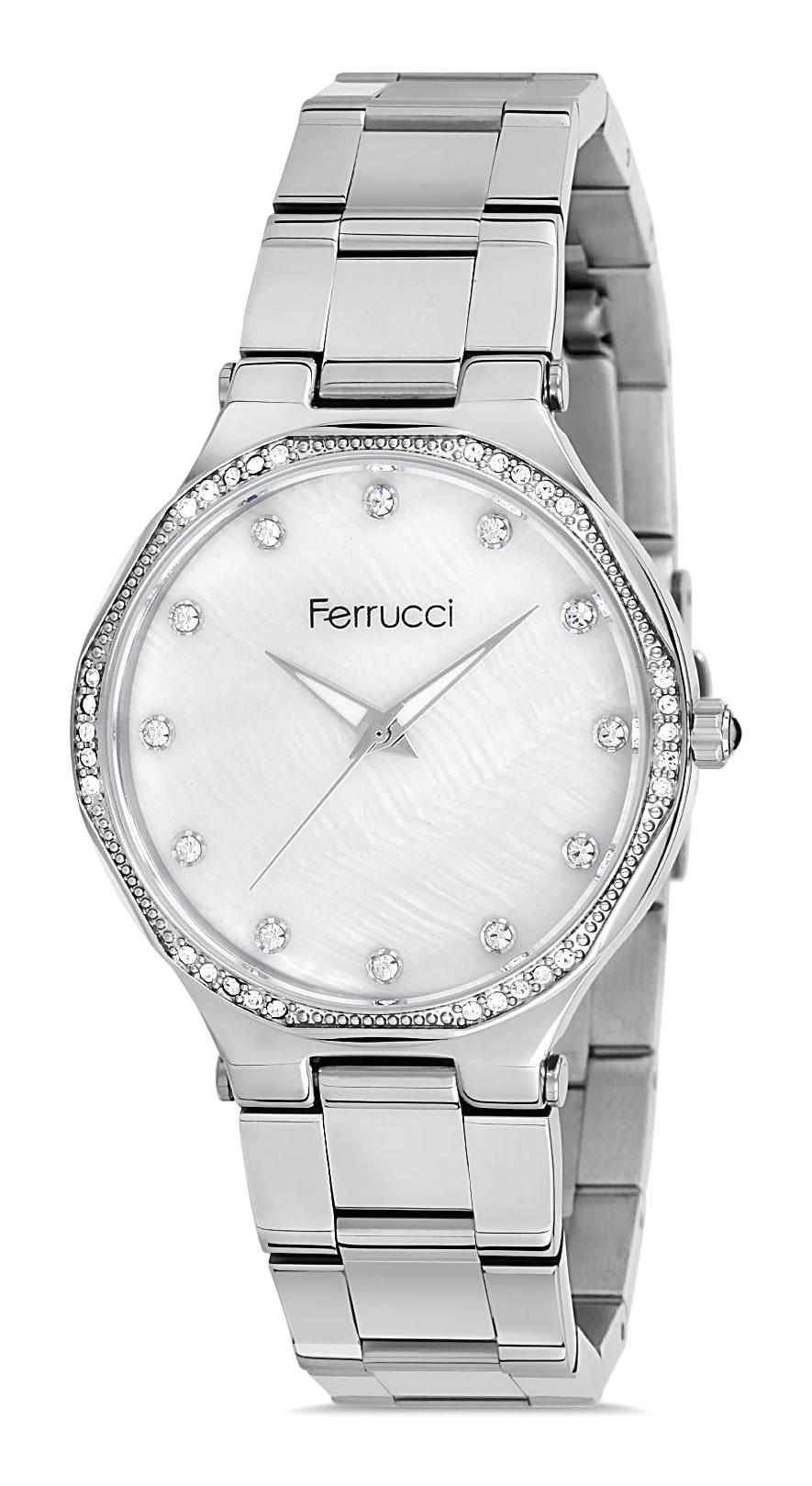 Ferrucci FC.14204M.01 34 mm Gri Metal Kordon Analog Kadın Kol Saati