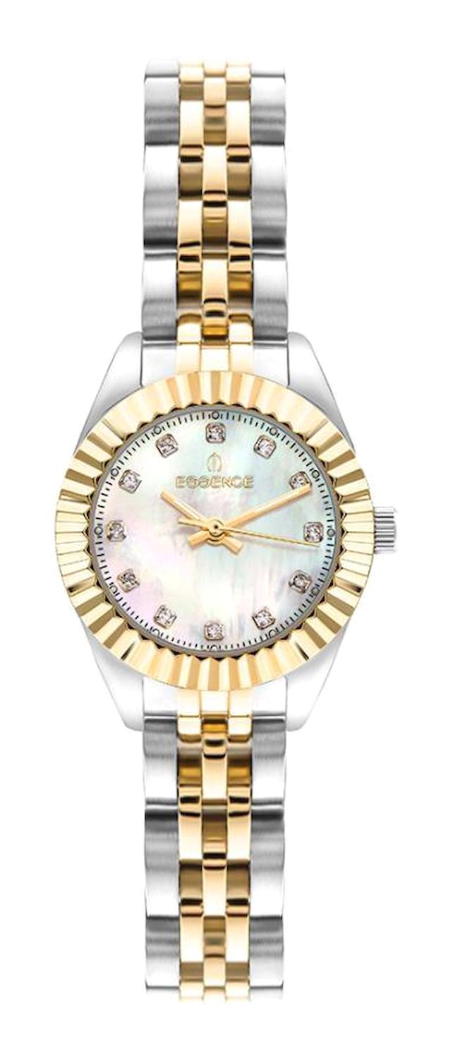 Essence D1146.220 23 mm Altın-Gri Çelik Kordon Analog Kadın Kol Saati