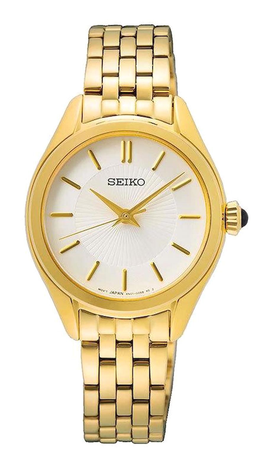 Seiko SUR538P 29 mm Altın Çelik Kordon Analog Kadın Kol Saati