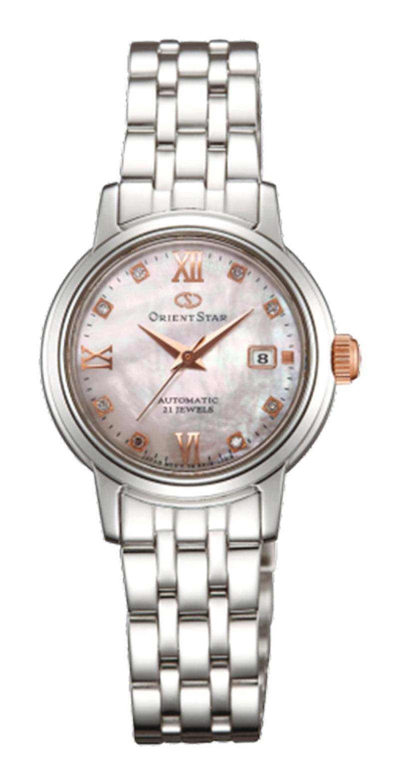 Orient WZ0431NR Takvimli 29 mm Gri Çelik Kordon Analog Kadın Kol Saati