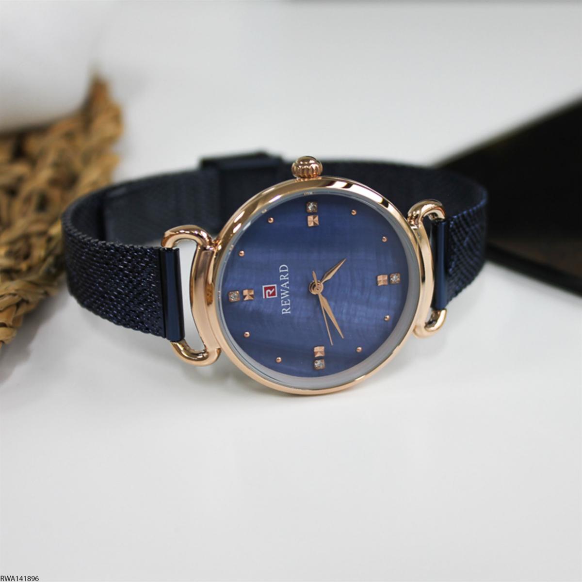 Reward RWA141896 33 mm Lacivert Metal Kordon Analog Kadın Kol Saati