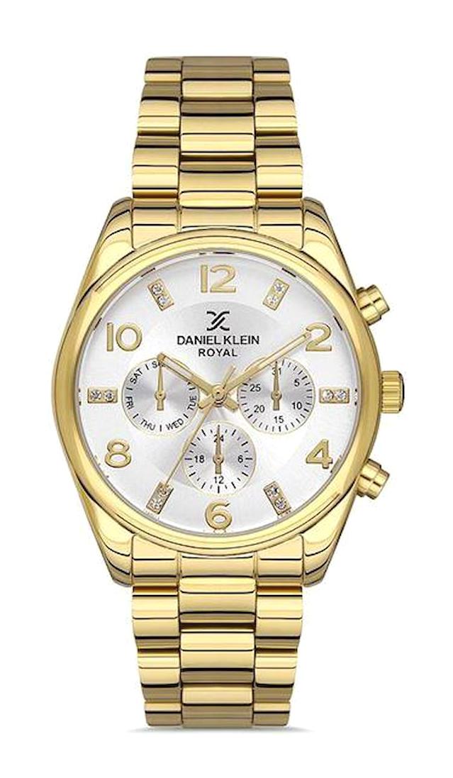 Daniel Klein DKE.1.10270.2 31-35 mm Altın Çelik Kordon Analog Kadın Kol Saati