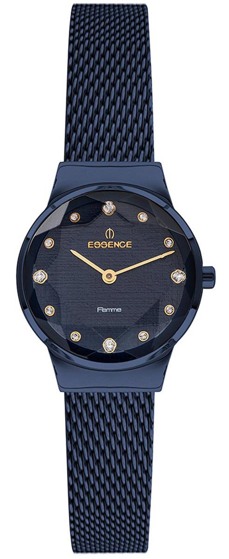 Essence ES6697FE.990 28 mm Lacivert Çelik-Hasır Kordon Analog Kadın Kol Saati