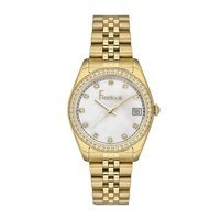 Freelook FL.1.10093.1 Takvimli 36 mm Altın Çelik Kordon Analog Kadın Kol Saati