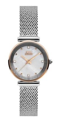 Slazenger SL.09.1821.2.02 31 mm Gri Çelik Kordon Analog Kadın Kol Saati