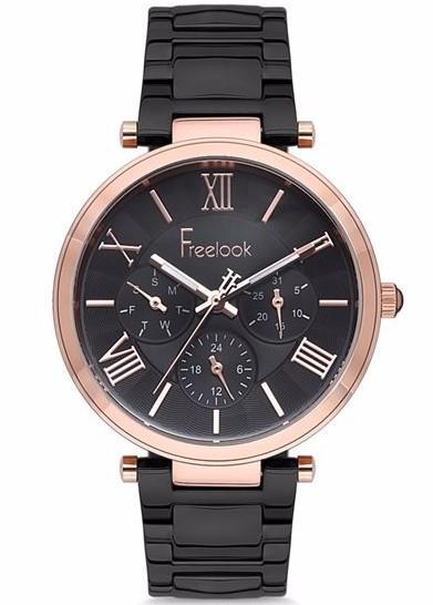 Freelook FL.1.10097.5 36 mm Siyah Çelik Kordon Analog Kadın Kol Saati