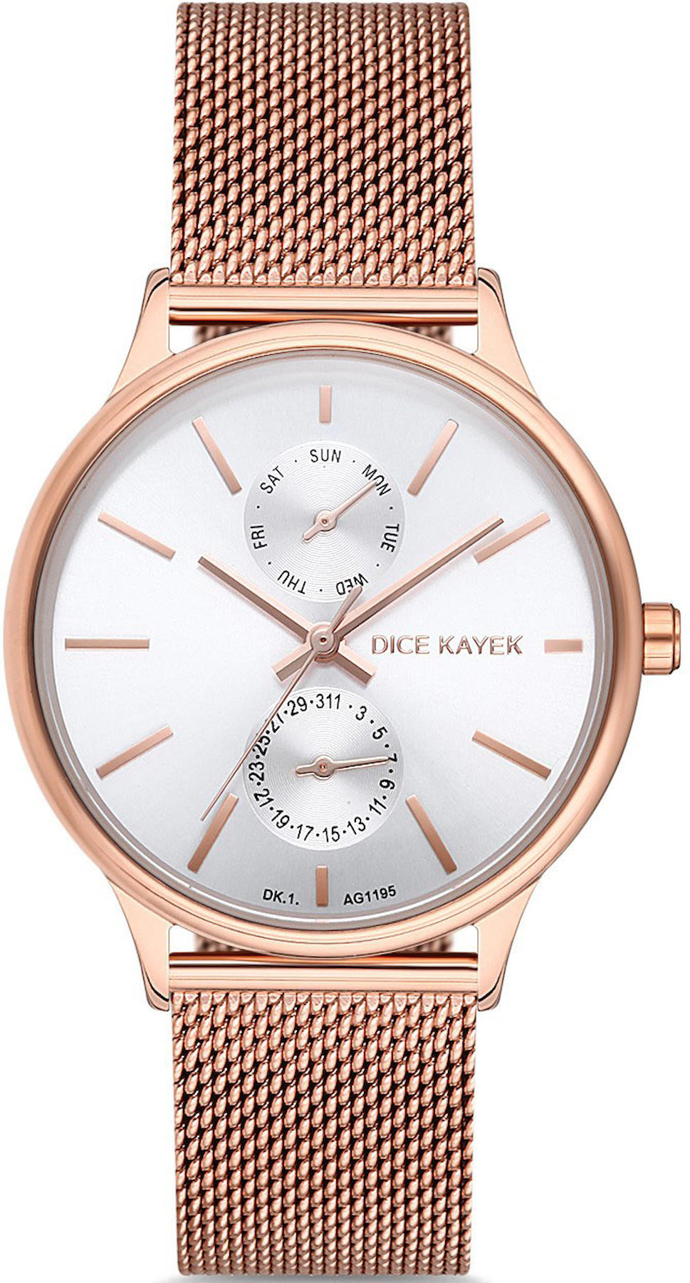 Dice Kayek DK.1.AG1195.01 34 mm Rose Gold Metal Kordon Analog Kadın Kol Saati