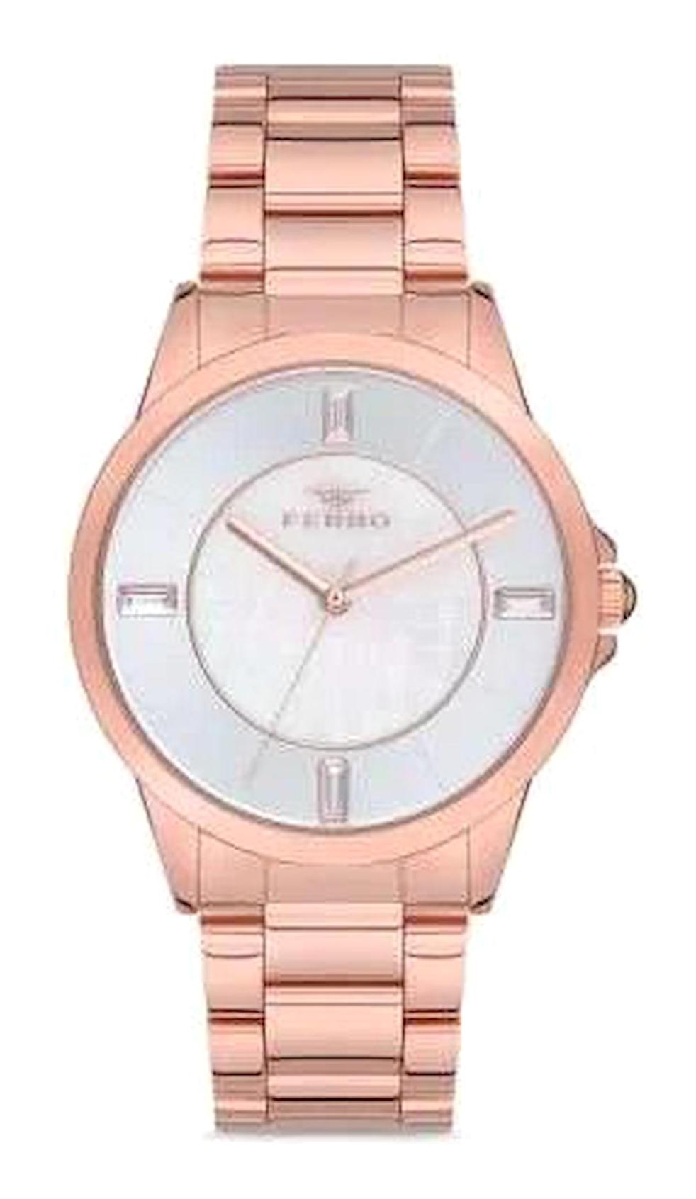 Ferro TH-F21091A-C 36 mm Rose Gold Çelik Kordon Analog Kadın Kol Saati
