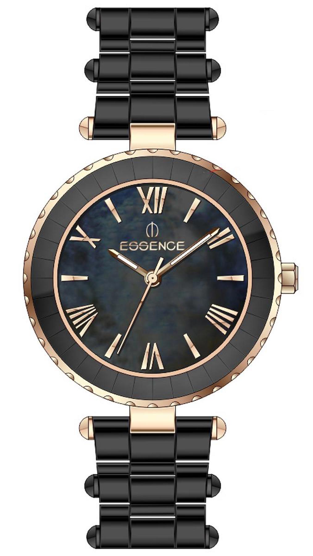 Essence ES6800FE.450 32 mm Altın-Siyah Çelik Kordon Analog Kadın Kol Saati