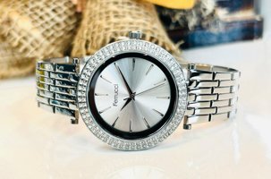 Ferrucci FC.0422-13220M.03 33 mm Gri Çelik-Hasır Kordon Analog Kadın Kol Saati