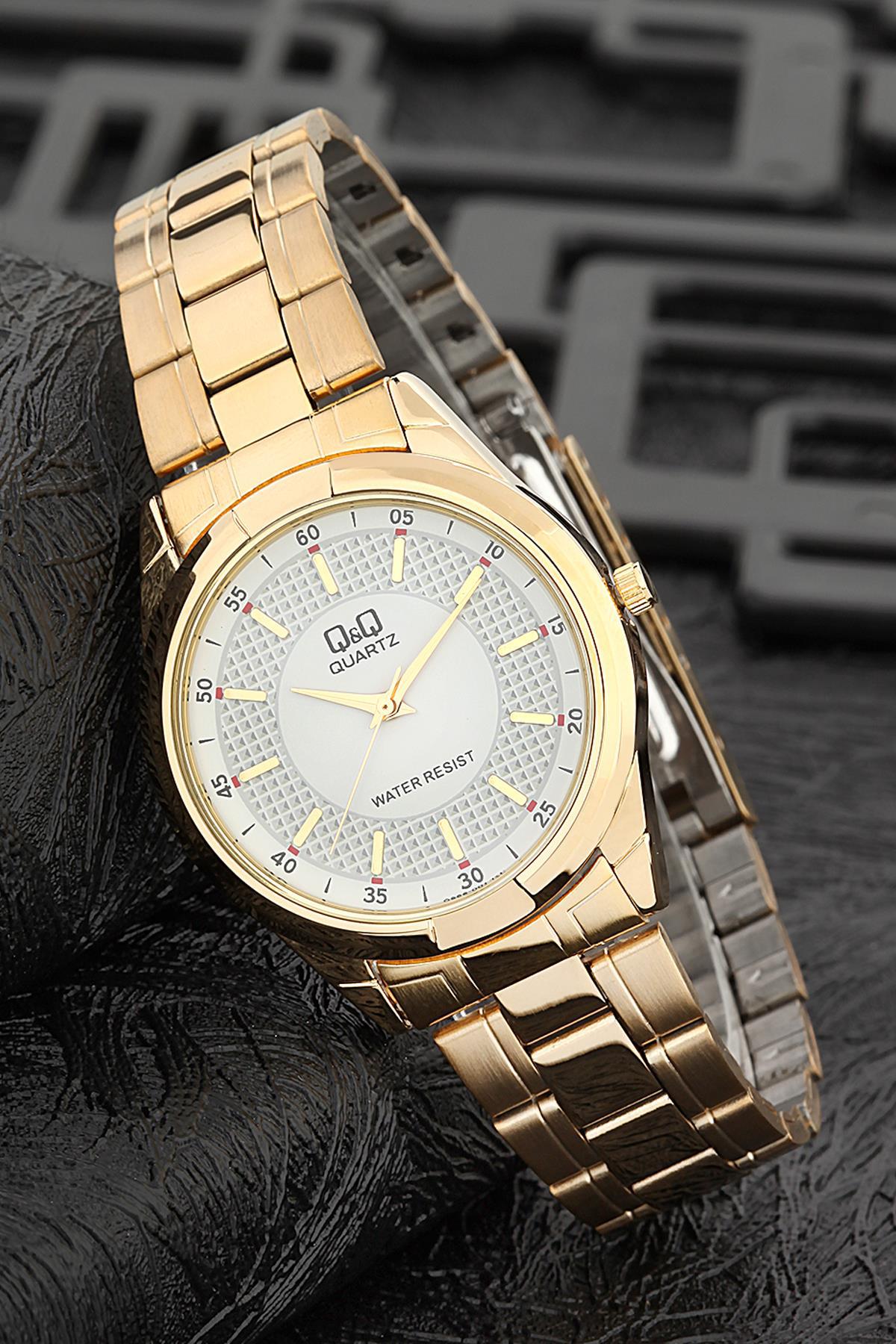 Q&Q 3G806 36 mm Altın Metal Kordon Analog Kadın Kol Saati