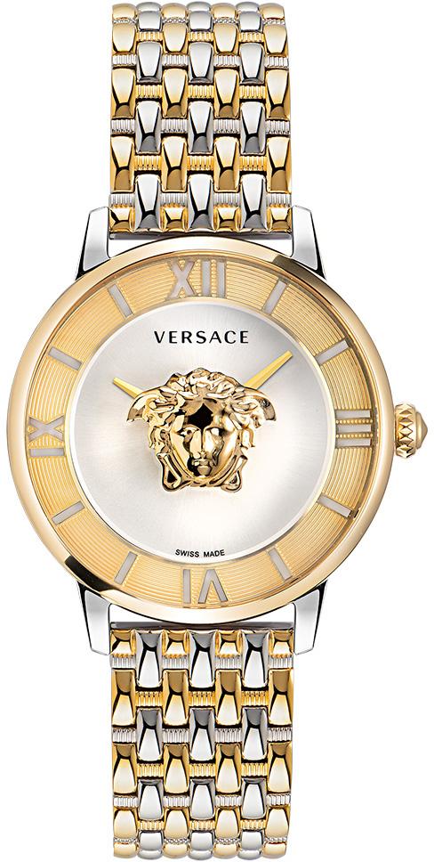 Versace VRSCVE2R00222 38 mm Altın-Gri Çelik Kordon Analog Kadın Kol Saati