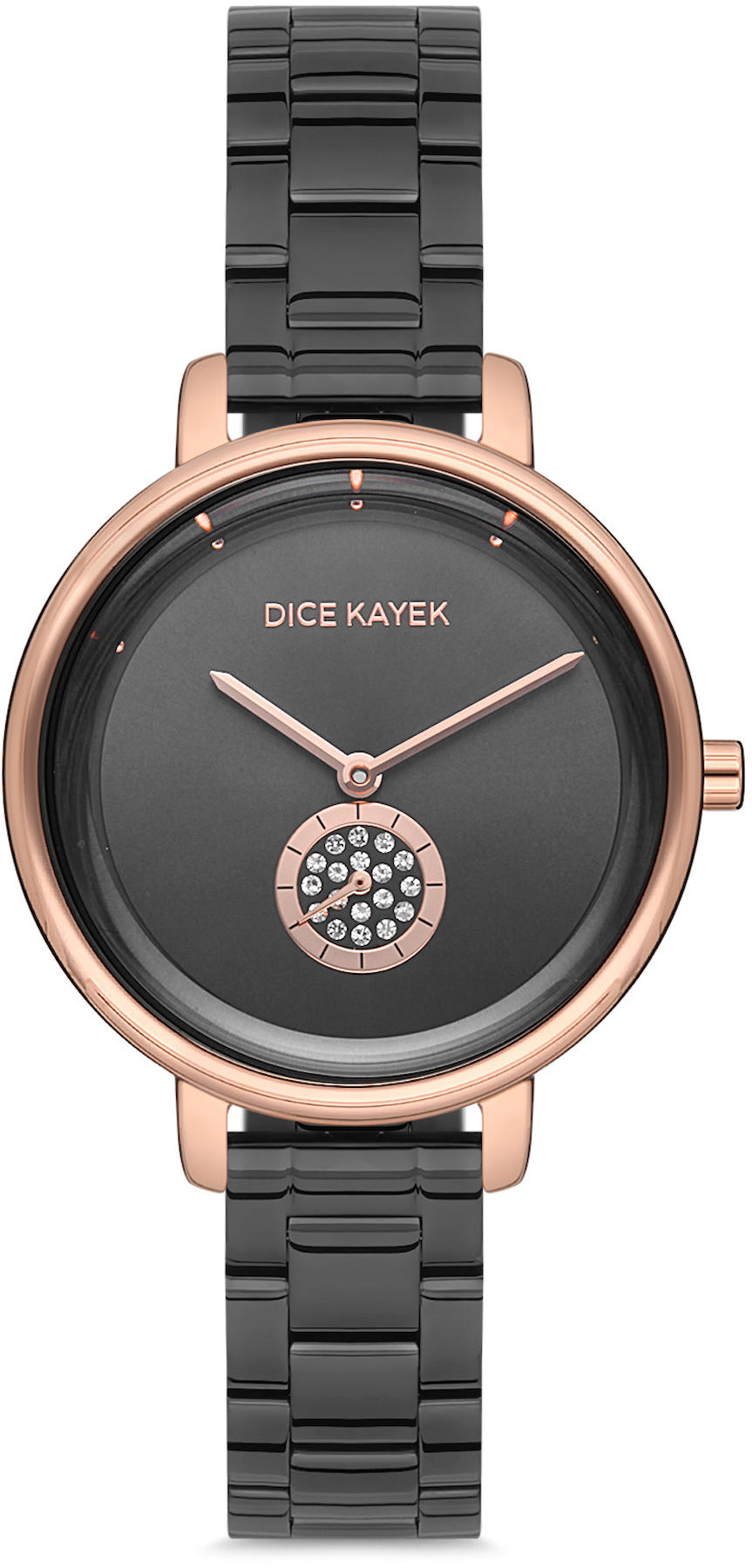 Dice Kayek DK.1.AG1220.06 33 mm Siyah Metal Kordon Analog Kadın Kol Saati