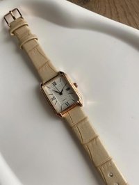 Bs Still 25 mm Krem Deri Kordon Analog Kadın Kol Saati