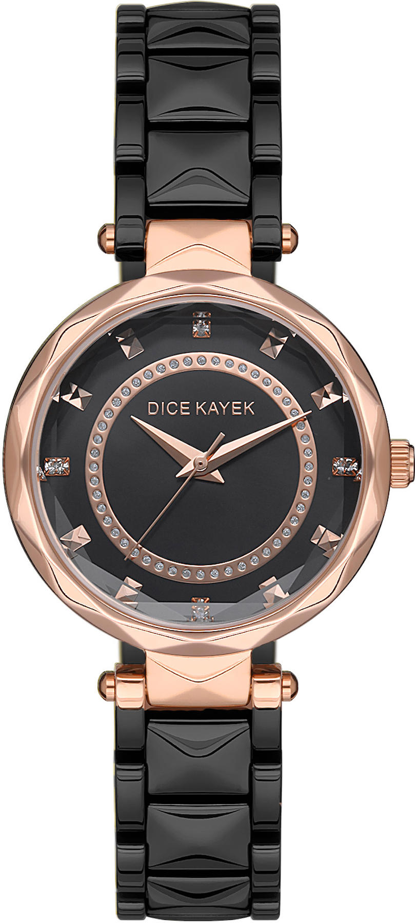 Dice Kayek DK.1.AG1240.04 35 mm Siyah Metal Kordon Analog Kadın Kol Saati