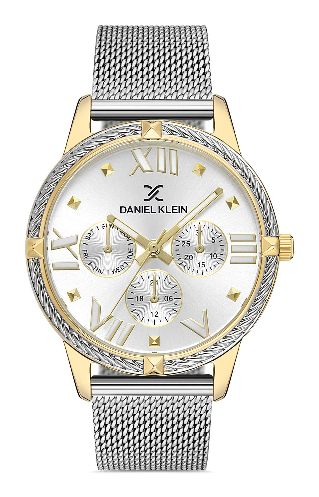 Daniel Klein EDK.1.10062.3 34 mm Gri Çelik-Hasır Kordon Analog Kadın Kol Saati
