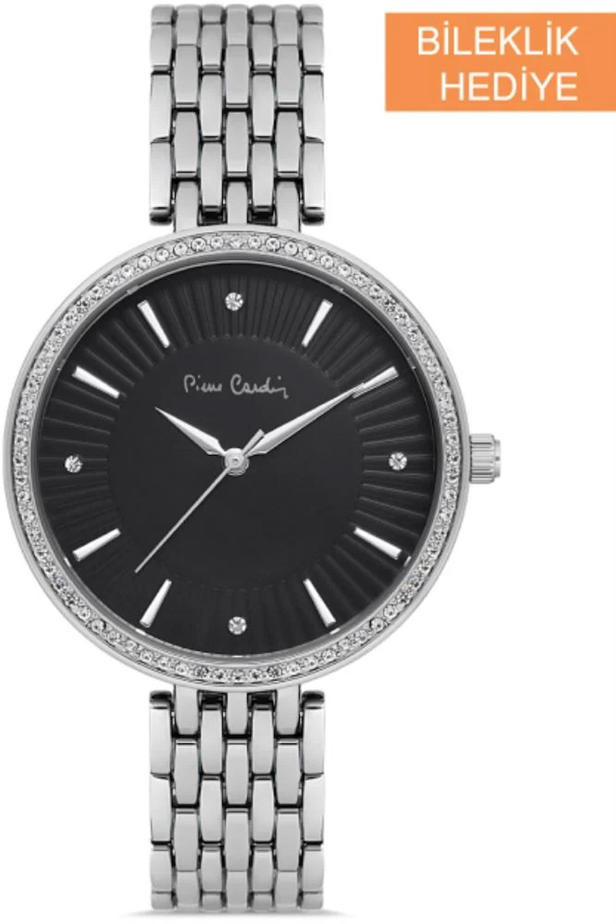 Pierre Cardin PC800902F03 36 mm Gri Metal Kordon Analog Kadın Kol Saati