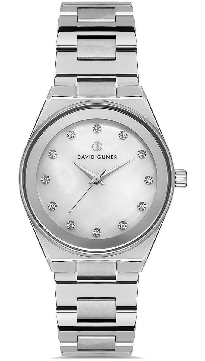 David Guner DG-8372LA-A1 32 mm Gri Çelik Kordon Analog Kadın Kol Saati