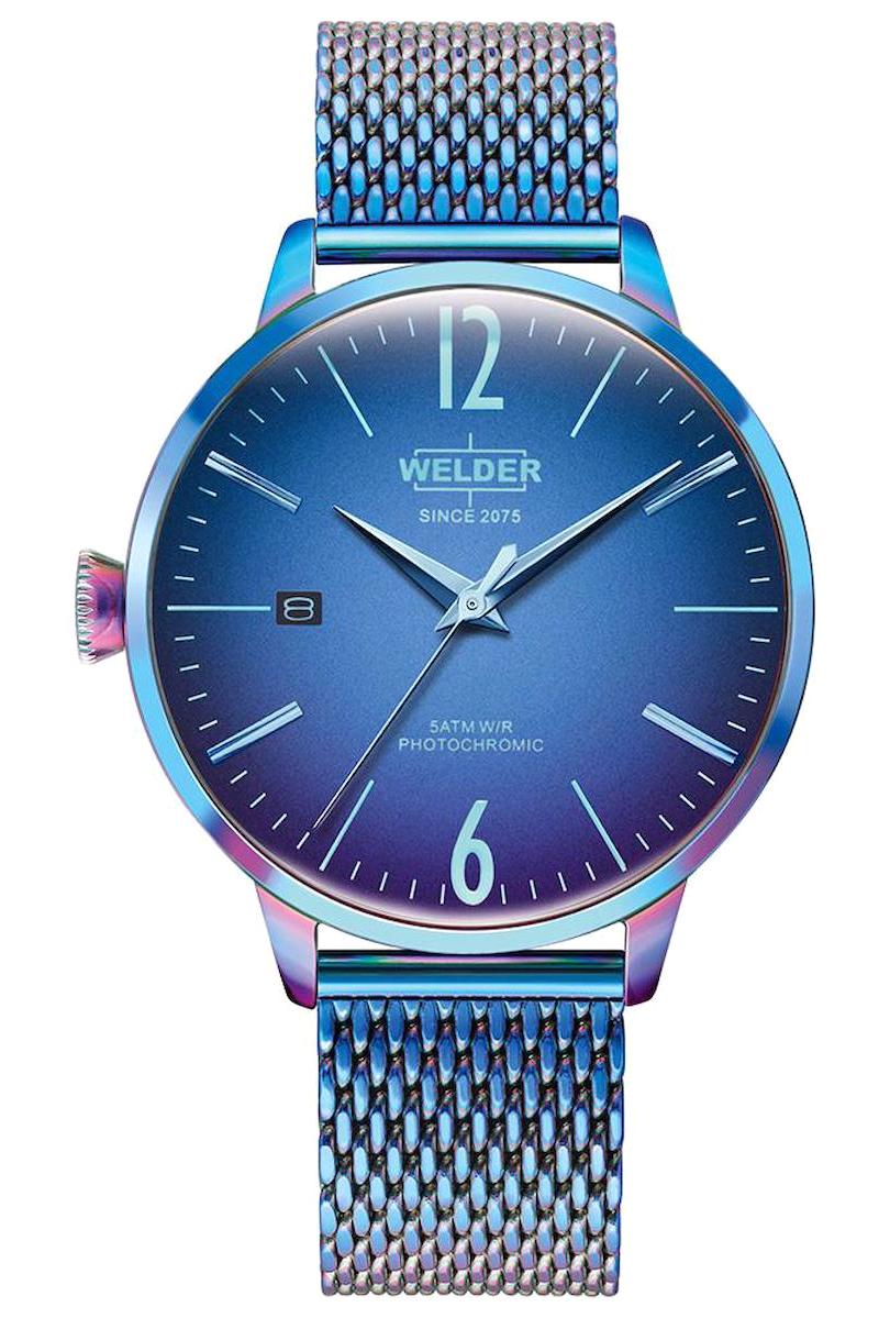 Welder Watch Takvimli 38 mm Çok Renkli Çelik Kordon Analog Kadın Kol Saati