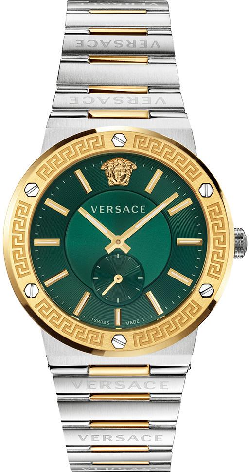 Versace VRSCVEVI00420 41 mm Altın-Gri Metal Kordon Analog Kadın Kol Saati